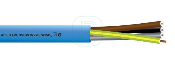 Câble souple alimentaire immergeable 4G2.5 - découpe au mètre